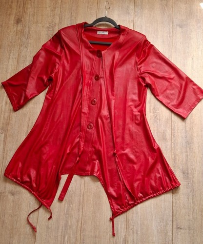 Magna jacke leder optik rot - jacke, leder-optik