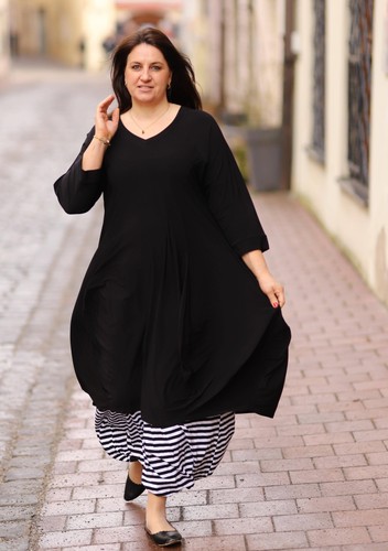 Magna lagenlook ballon kleid - lagenlook,